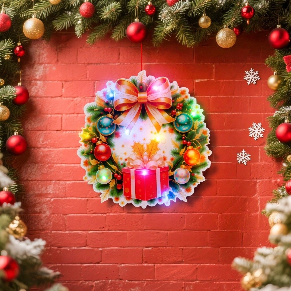 Pendant Lighting Christmas Decor - Shining Brightly Christmas Santa Claus LED