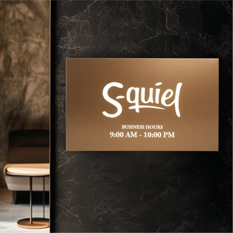 Decor Lighting Opening Hours - Rectangular LED Light Box Sign for