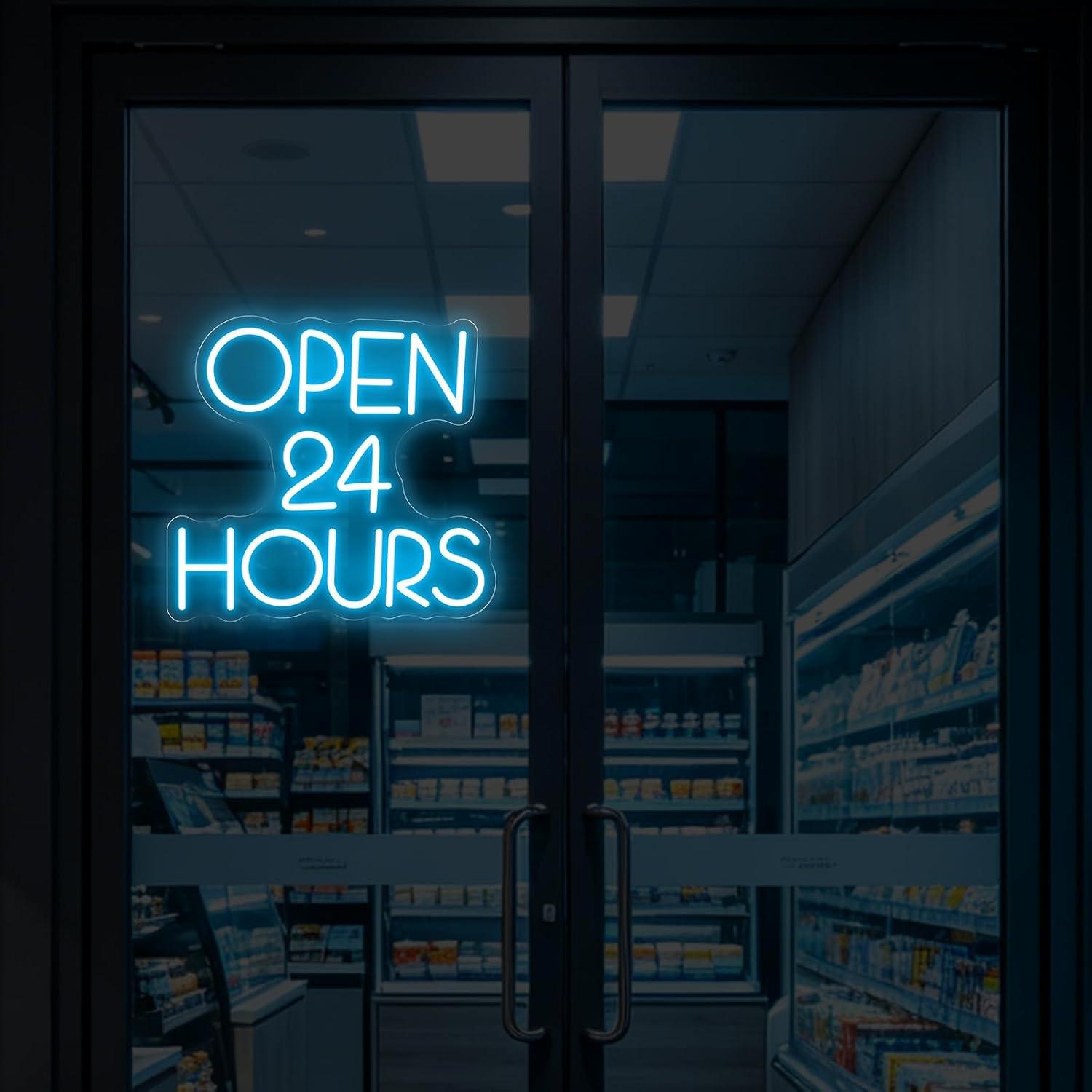Open 24 Hours Neon Sign USB Di - огляд і ціна Decor Lighting Opening Hours