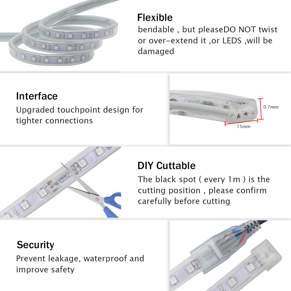 220V Bluetooth RGB Led Strip L - огляд і ціна Decor Lighting Uk