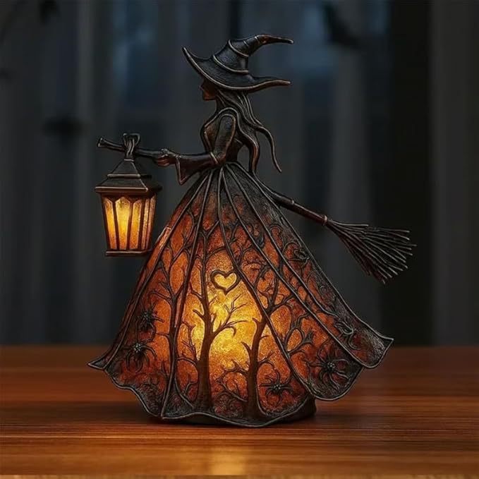 Witch Resin Tabletop Night Lig - огляд і ціна Decor Lighting & Decor Fires Photos