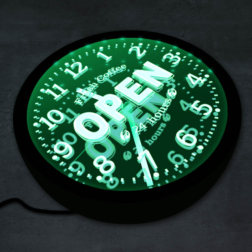 Fresh Coffee Open 24 Hours LED - огляд і ціна Decor Lighting Opening Hours