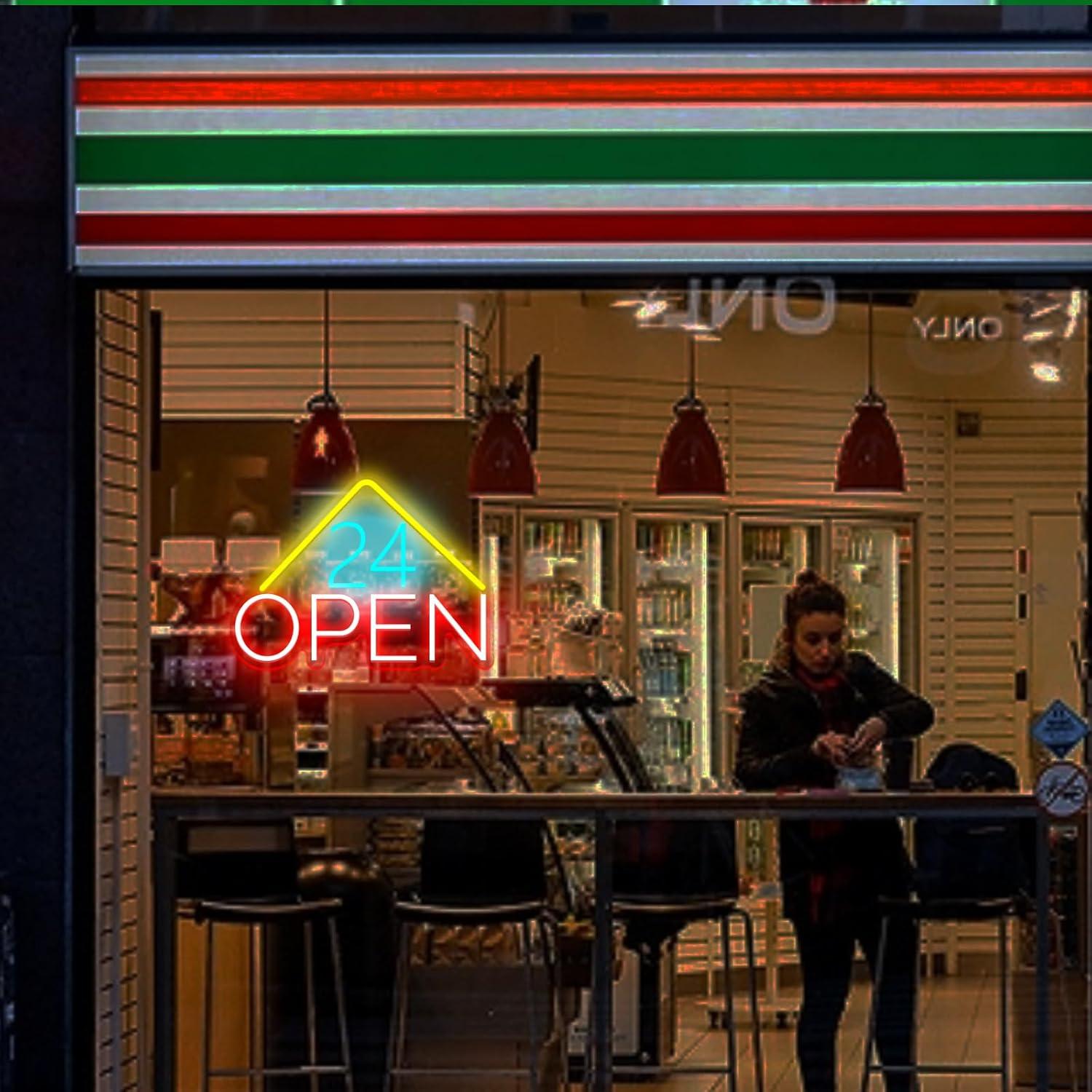 24 Hours Open Neon Sign USB Po - огляд і ціна Decor Lighting Opening Hours