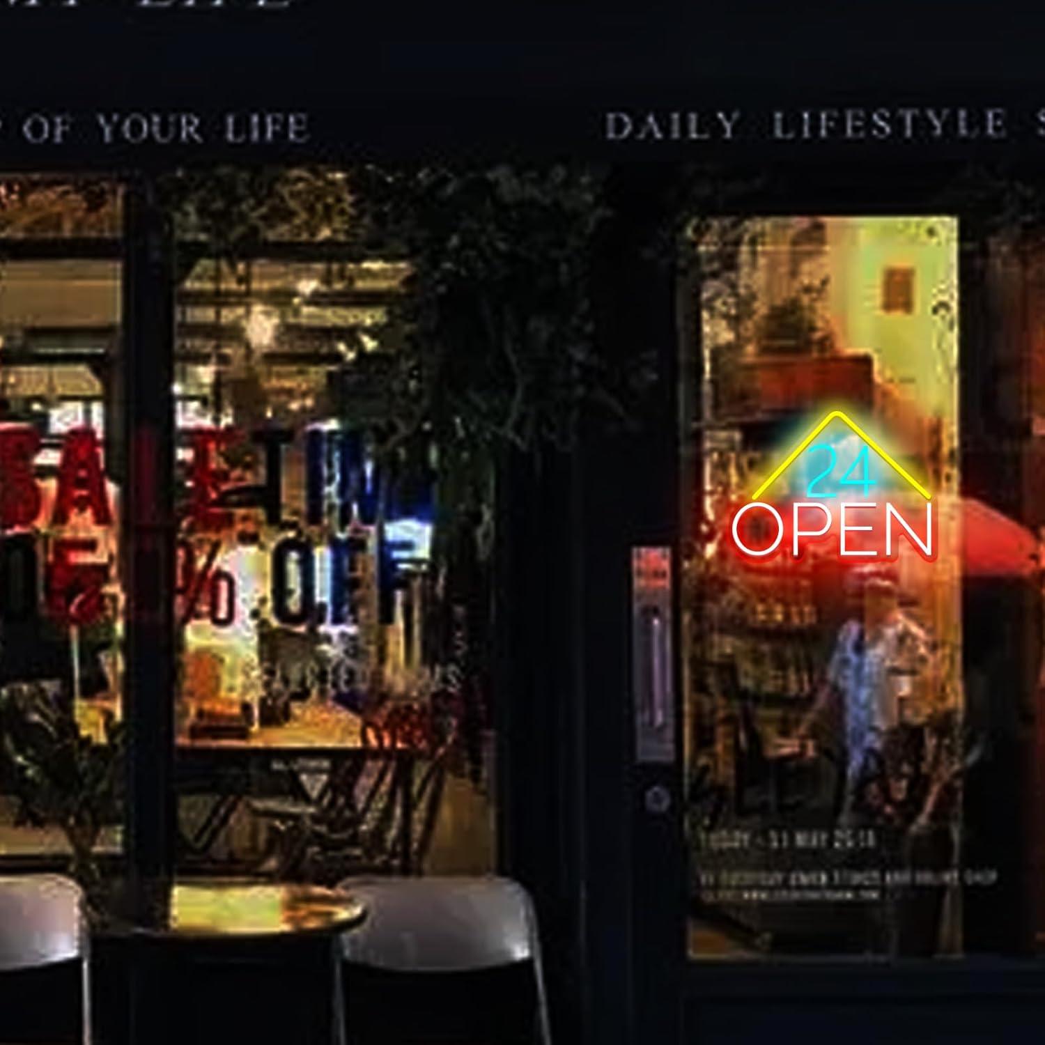 24 Hours Open Neon Sign USB Po - огляд і ціна Decor Lighting Opening Hours