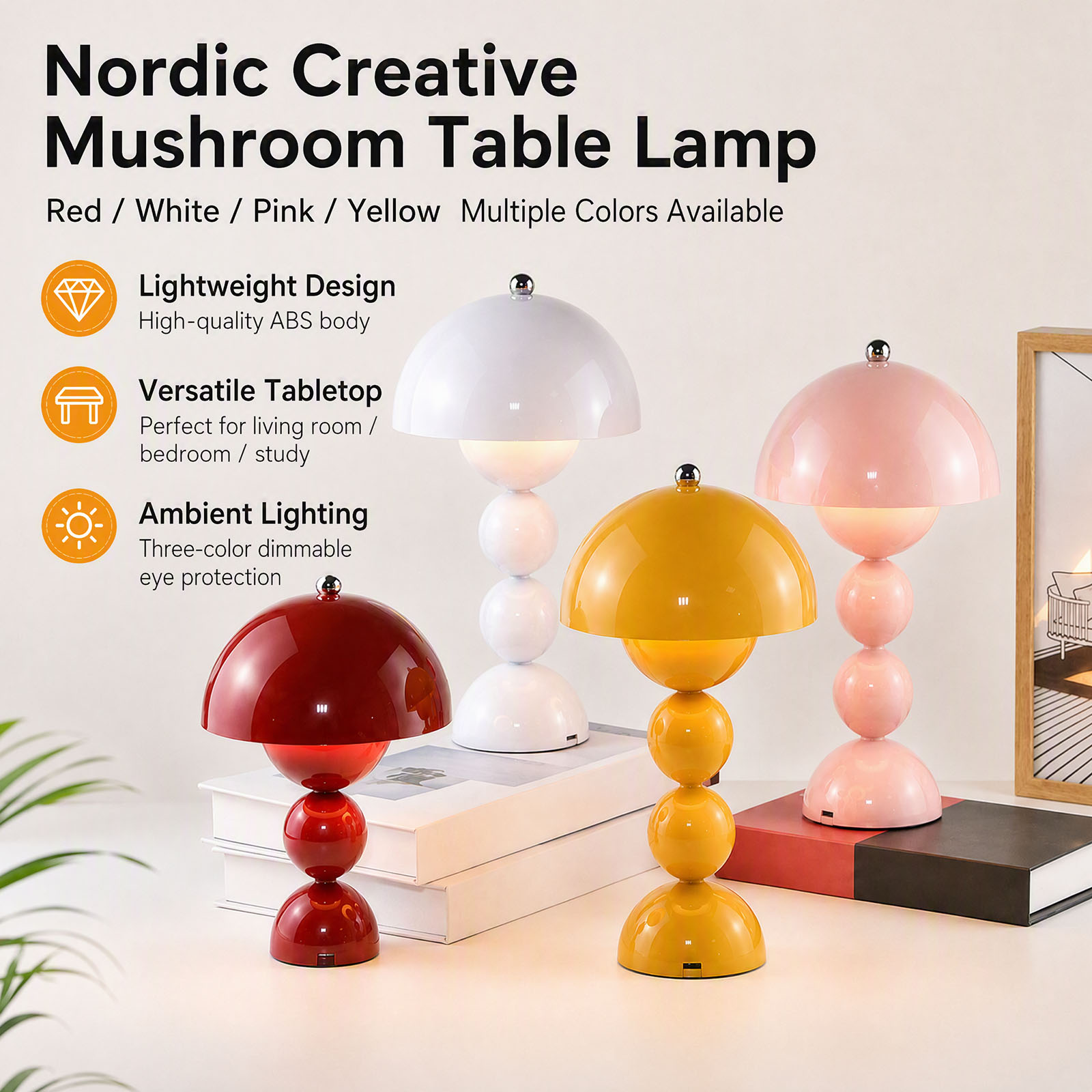 Mushroom Flower Bud Table Lamp - огляд і ціна Decor Lighting & Decor Fires Photos