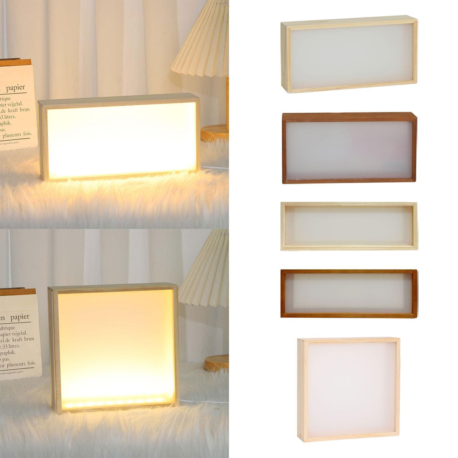 Deep Wooden Shadow Box Frame w - огляд і ціна Lighting Room Decor Photo