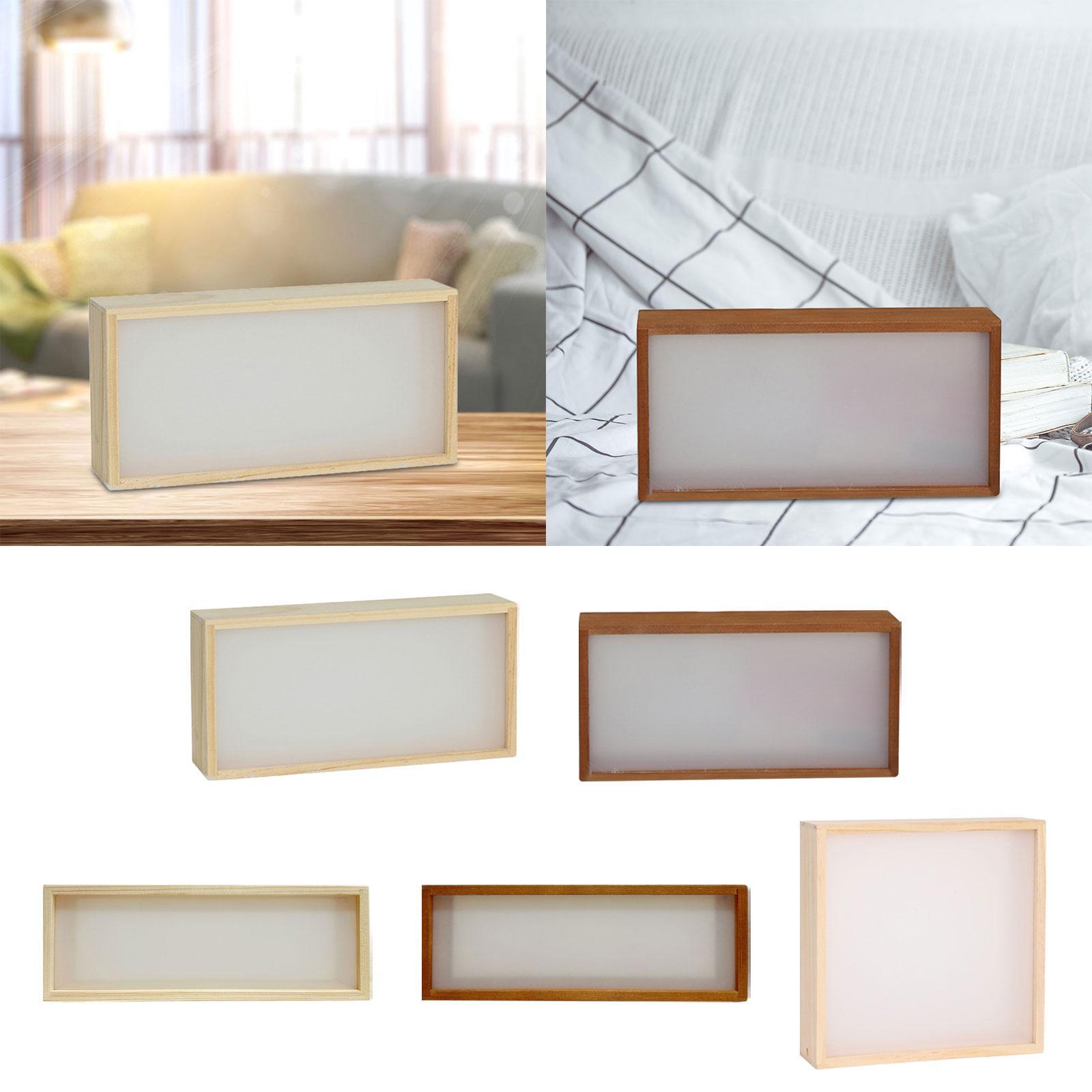Deep Wooden Shadow Box Frame w - огляд і ціна Lighting Room Decor Photo