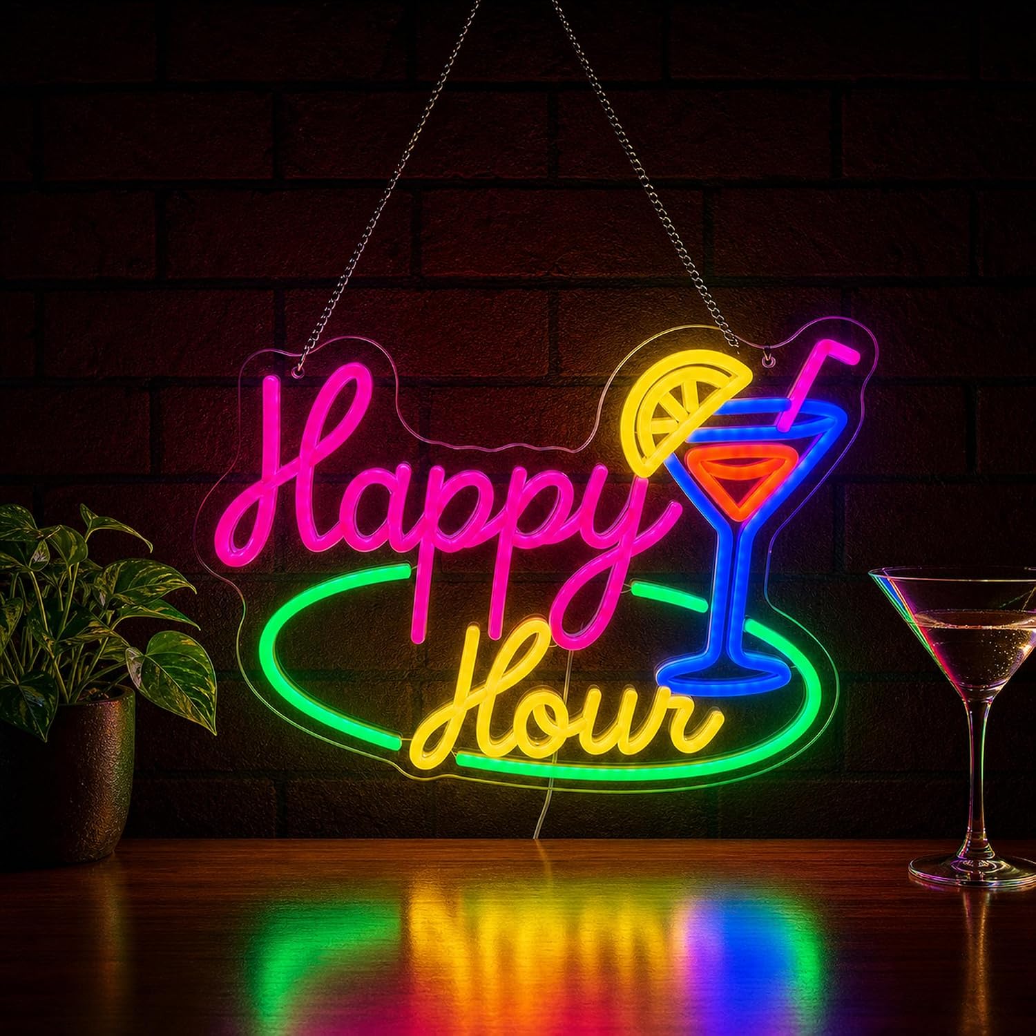 Happy Hour Cocktail LED Neon S - огляд і ціна Decor Lighting Opening Hours