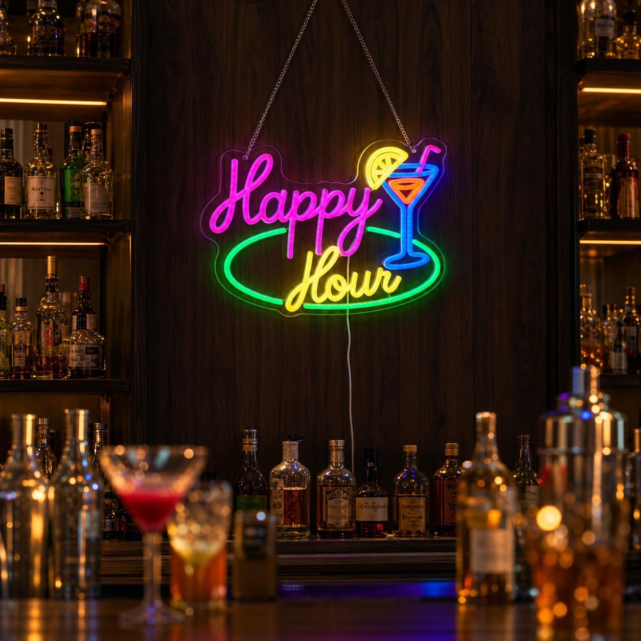 Happy Hour Cocktail LED Neon S - огляд і ціна Decor Lighting Opening Hours
