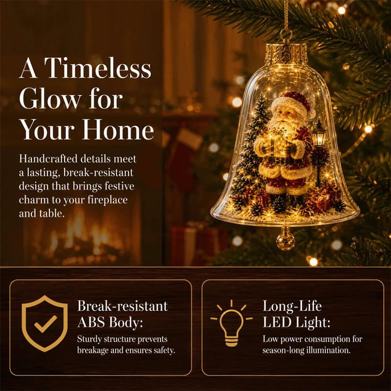 Warm Light LED Christmas Bell  - огляд і ціна Pendant Lighting Christmas Decor