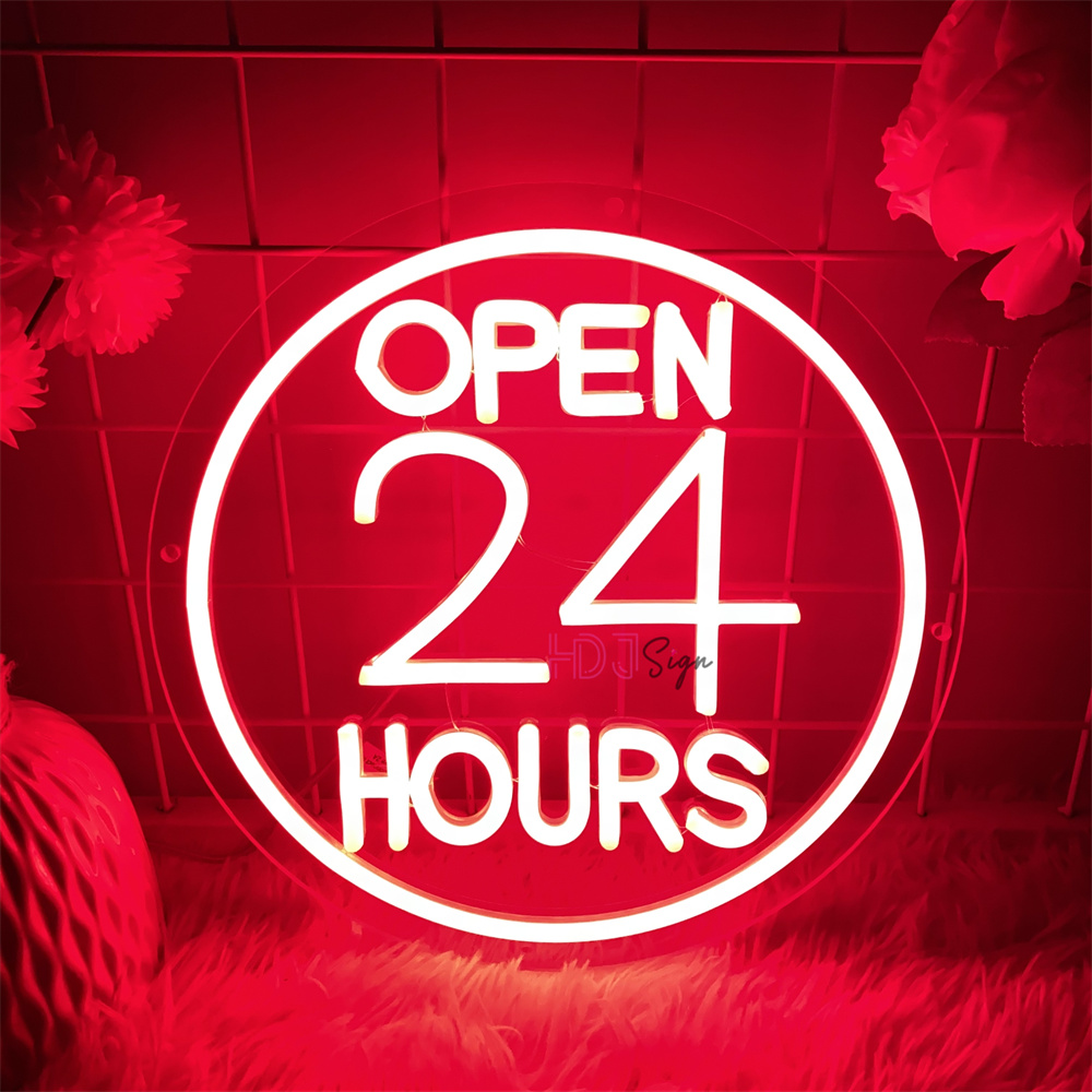 Neon Led Signs open 24 hour Co - огляд і ціна Decor Lighting Opening Hours