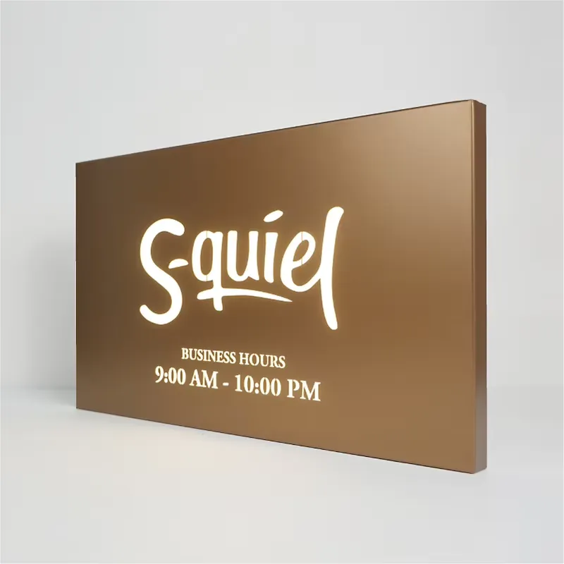 Rectangular LED Light Box Sign - огляд і ціна Decor Lighting Opening Hours