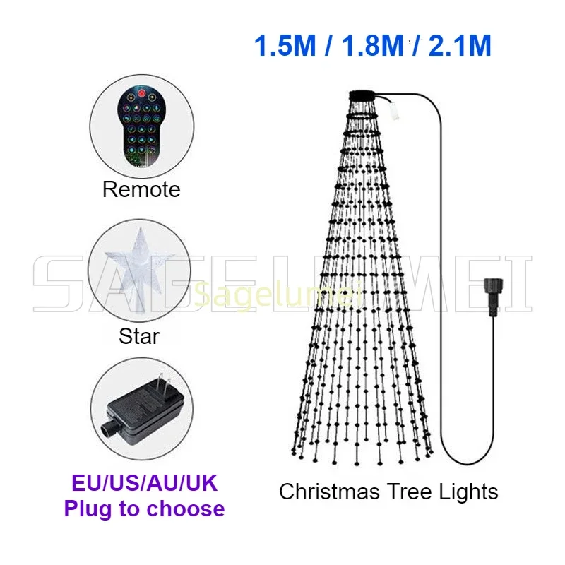 RGBIC 400LEDs Christmas Lights - огляд і ціна Decor Lighting Uk