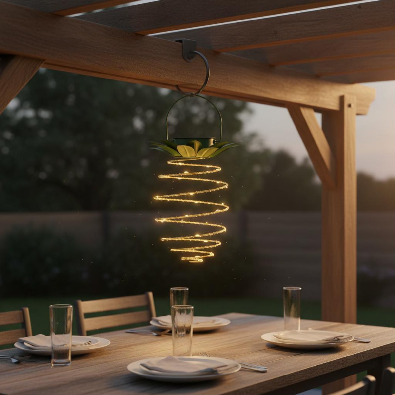 2 Pieces Solar Pineapple Lamp  - огляд і ціна Lighting Design Decor