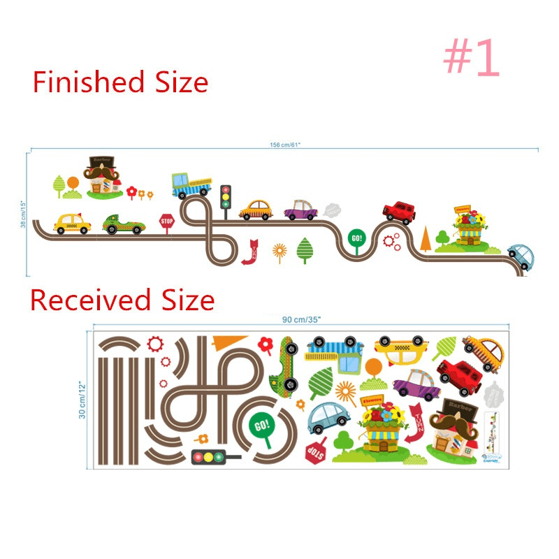 2Pcs/Lot Cartoon Cars Highway  - огляд і ціна Lighting Mcqueen Bedroom Decor