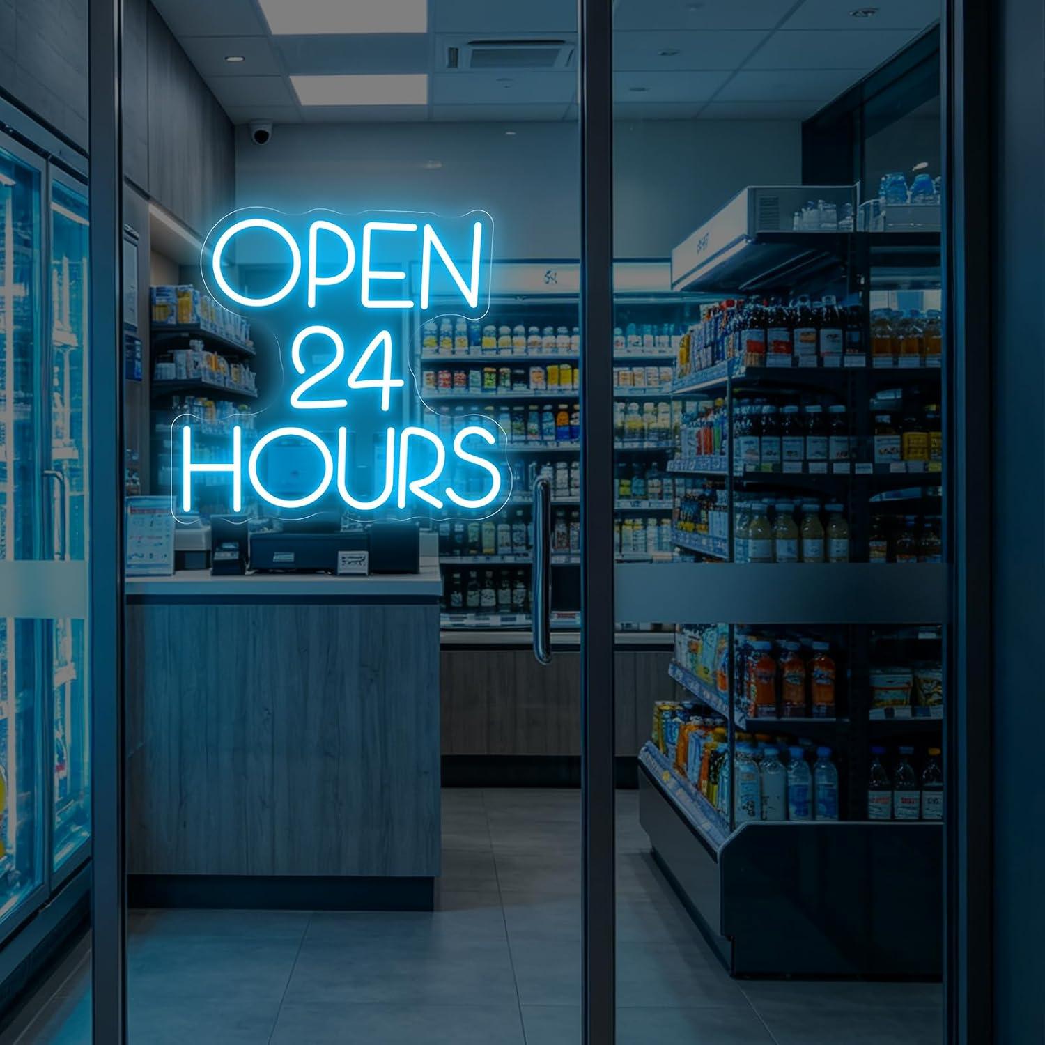 Open 24 Hours Neon Sign USB Di - огляд і ціна Decor Lighting Opening Hours
