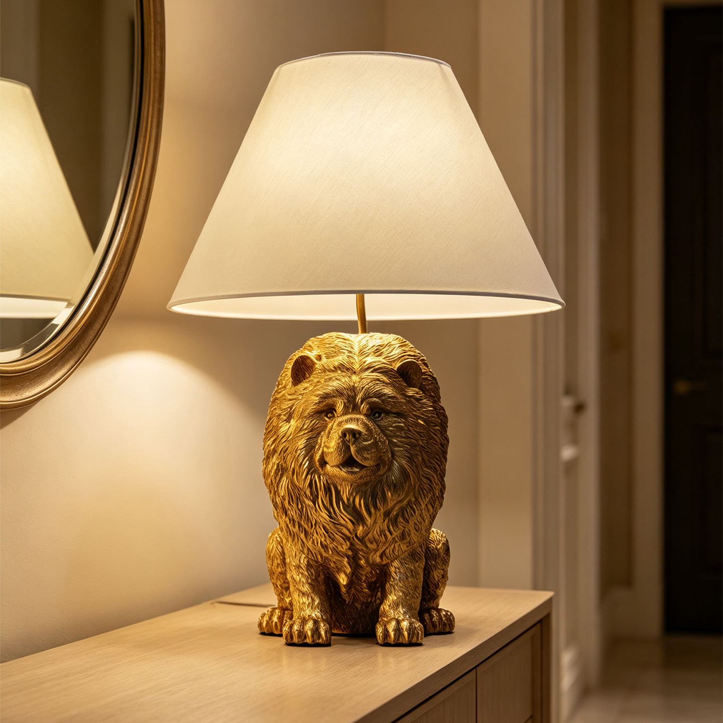 Creative Chow Chow Animal Resi - огляд і ціна Lighting Decor Living Room