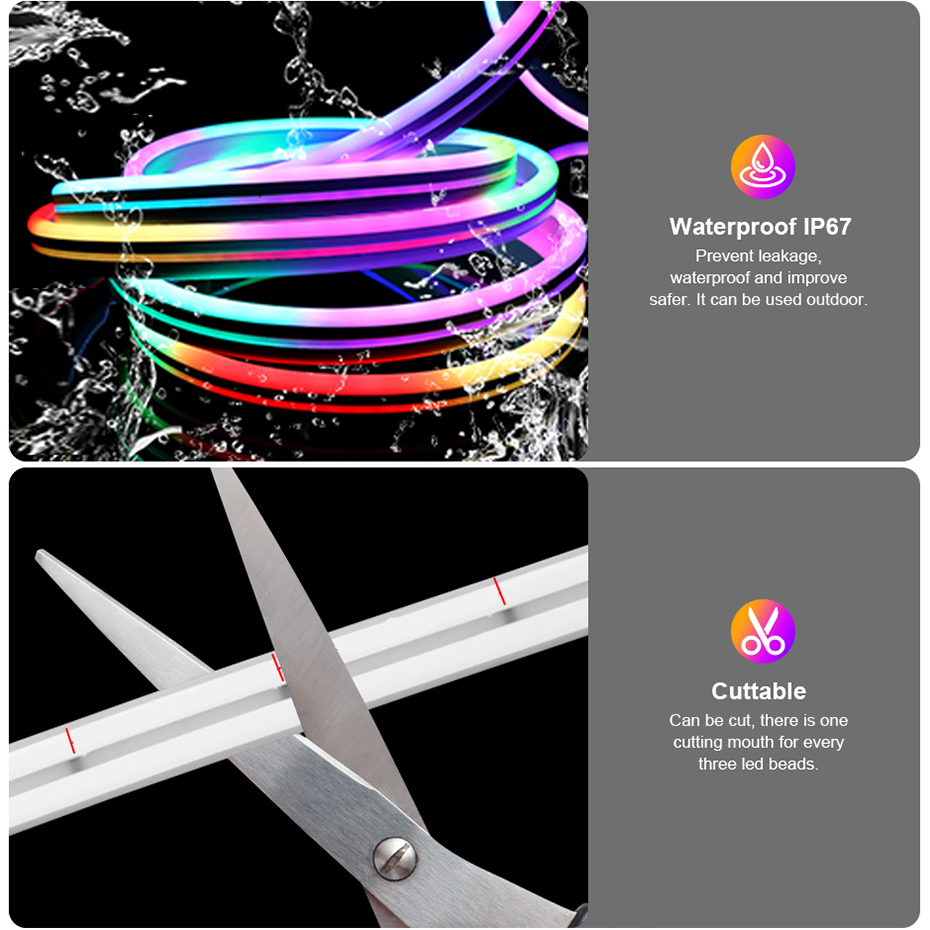 12V RGBIC LED Neon Light Strip - огляд і ціна Decor Lighting Uk