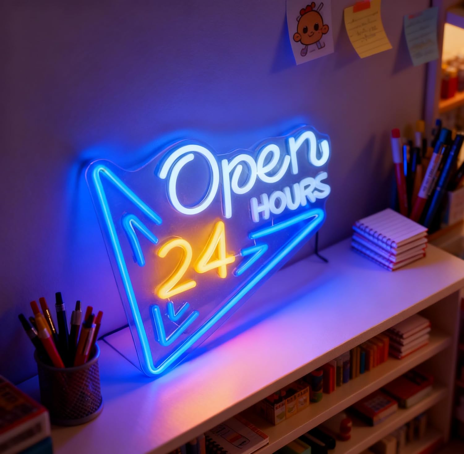 24 Hours Open Neon Sign LED Ne - огляд і ціна Decor Lighting Opening Hours