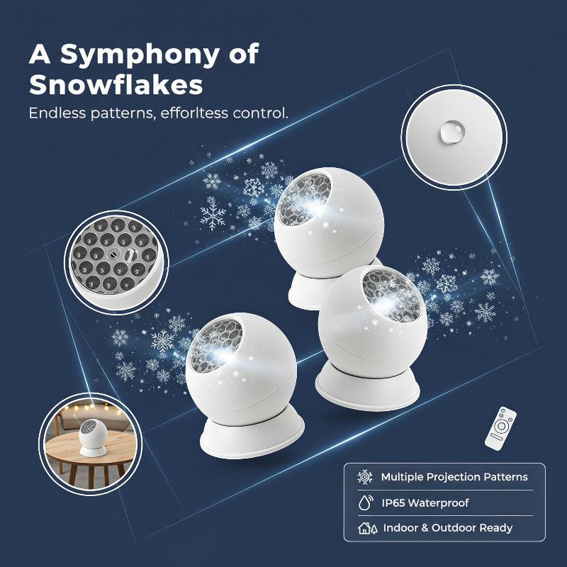 exquisiteLED Snowflake Christm - огляд і ціна Lighting Decor Living Room