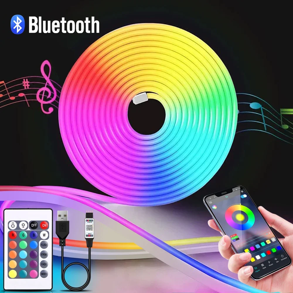 1-5m RGB LED Neon Strip Light  - огляд і ціна Lighting Design Decor