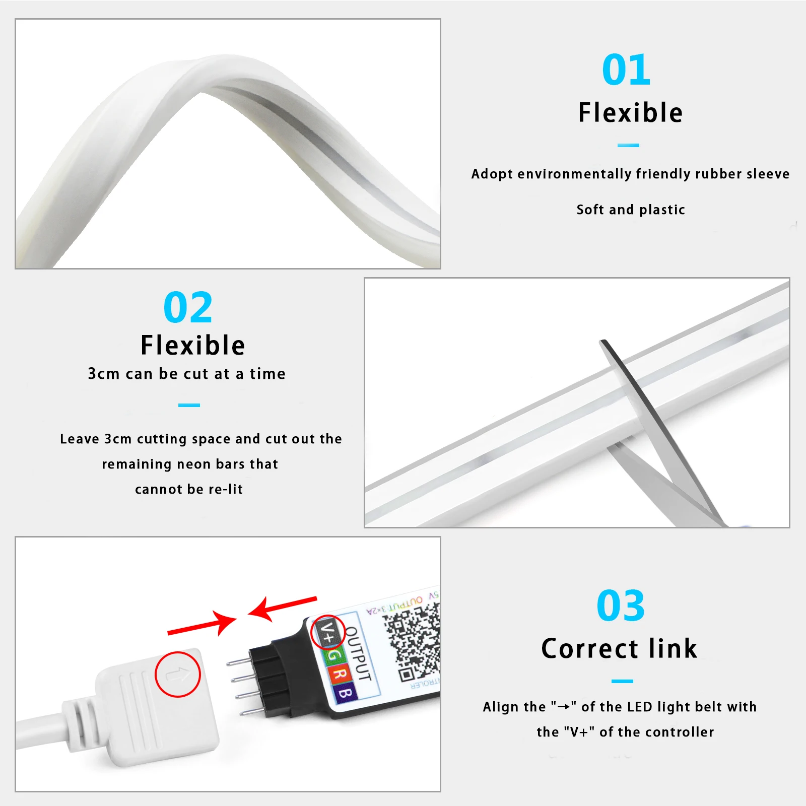 1-5m RGB LED Neon Strip Light  - огляд і ціна Lighting Design Decor